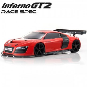 AUTOMODELO KYOSHO INFERNO GT2 RACE SPEC. AUDI R8 NITRO 1/8 4WD MOTOR KE25 RÁDIO 2.4GHZ DIGITAL KT-331P KYO33006B KYO 33006B